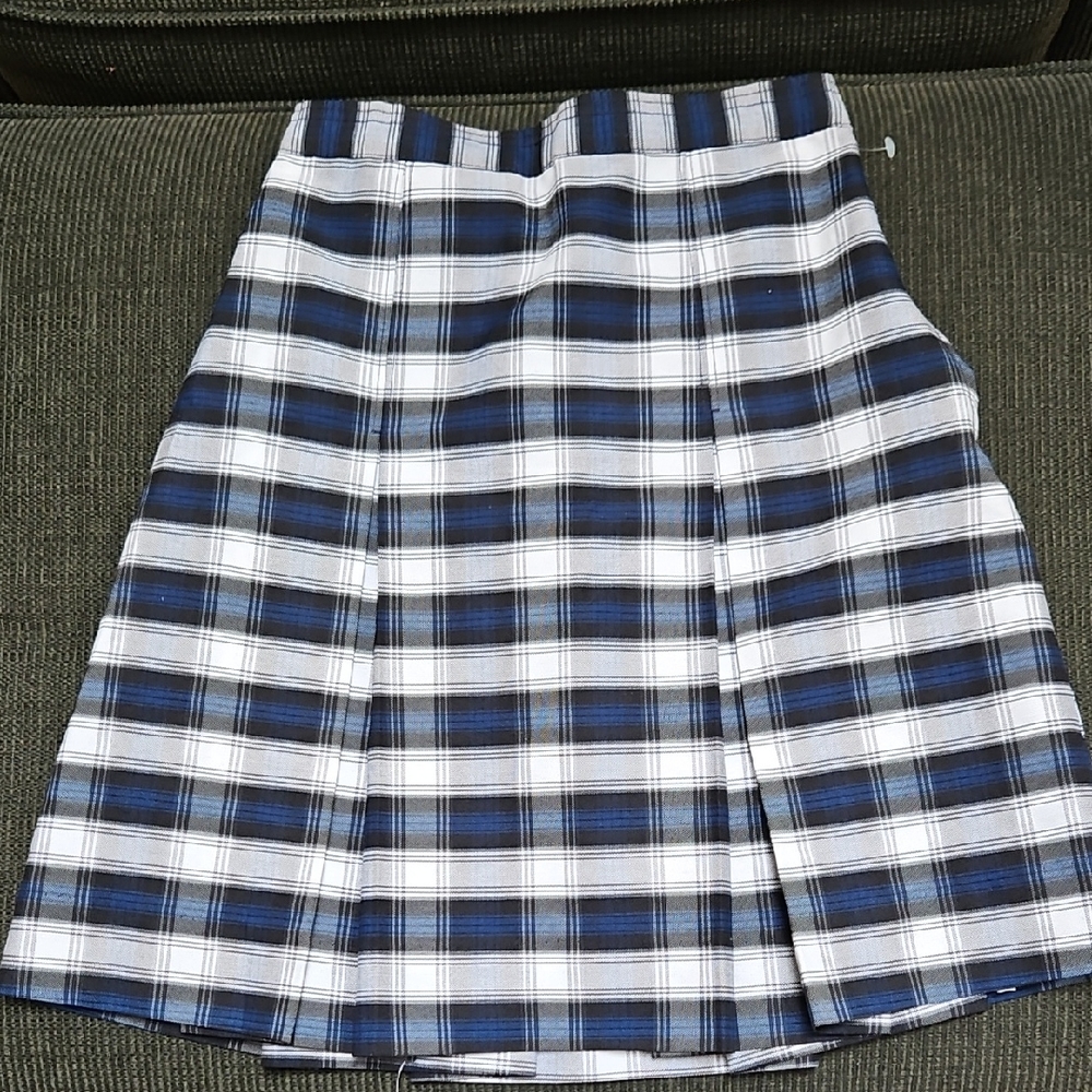 Royal Park Girls Plus Size 8 1/2 School Uniform Plaid Skirt Plaid #68